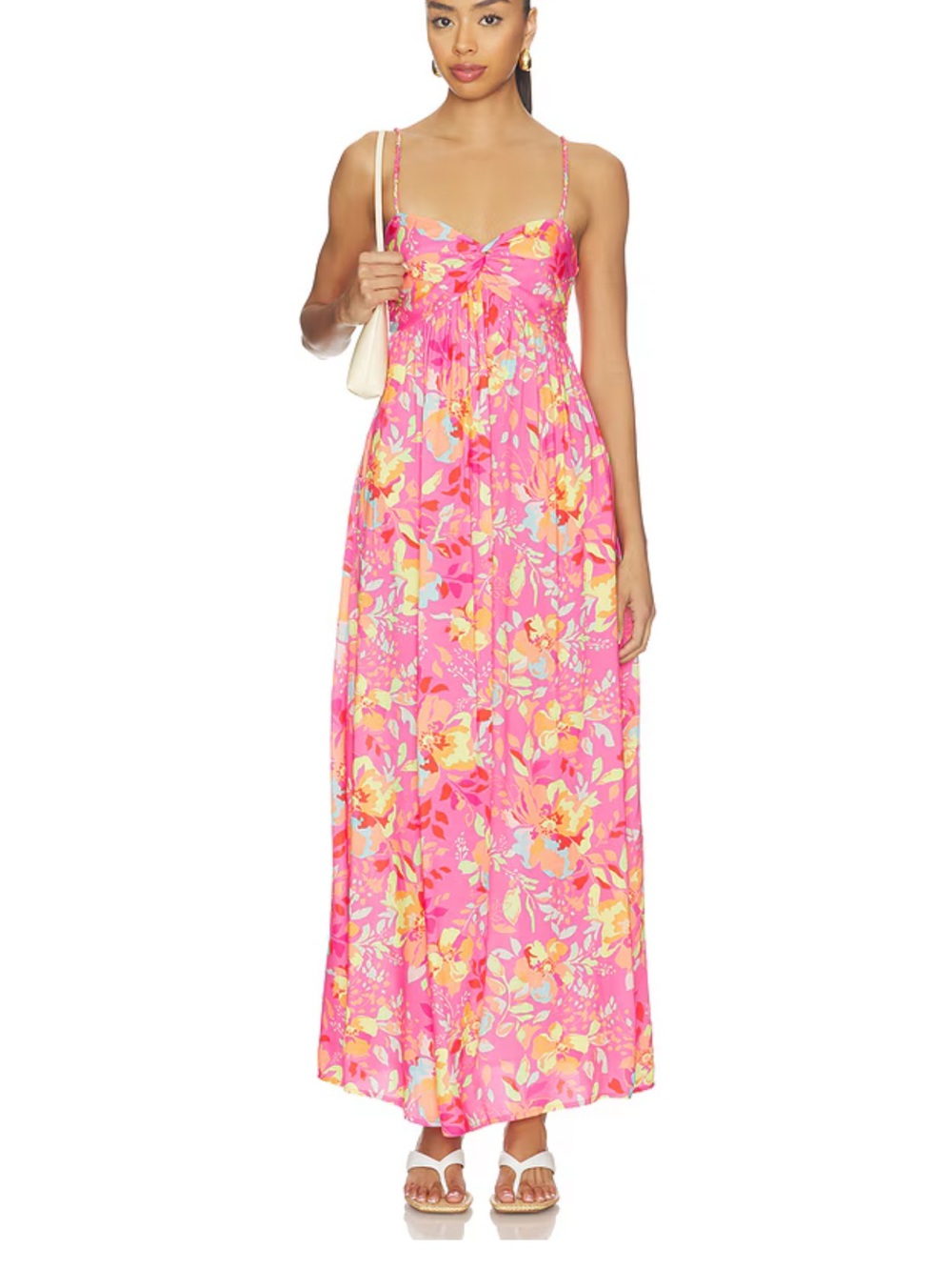 Beach Riot Juliette Pink Floral Maxi Dress - Size S